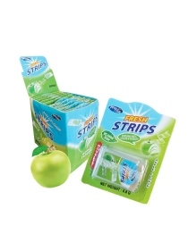 Пастилки  "FRESH STRIPS" (яблоко)  8г