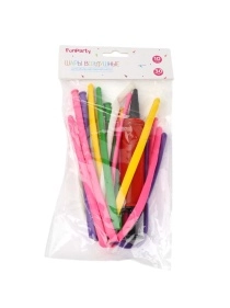 Набор: шары воздушные для моделирования (10 шт, 30 см) + насос