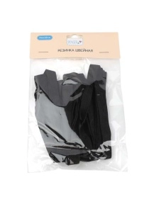 Резинка швейная, цвет чёрный, 4±0,3 м * 1,2 см