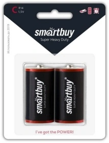 Батарейка солевая Smartbuy R14/2B (12/192) (SBBZ-C02B)