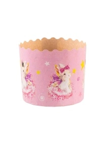 Форма бумажная д/куличей d90хh90мм ЗАЙЧИКИ