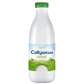 Кефир мас. дол. жира 1,5 % ПЭТ, 950г