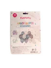 Набор шаров "Стильный праздник", 30 шт, 30 см (ML-1907)