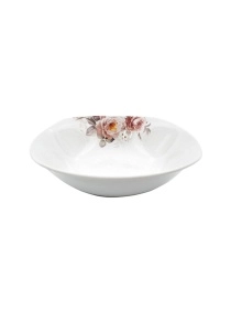 Салатник "Чайные розы" 15 см.  ск6-17-023 квадрат.