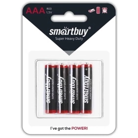 Батарейка солевая Smartbuy R03/4B (48/960) (SBBZ-3A04B)