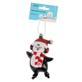 Украшение елочное Снежный вальс, "Penguin", 8*5*12,5 см (QTDD-008)