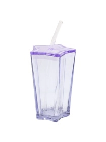 Стакан с трубочкой "Star", 300 мл (PK990)