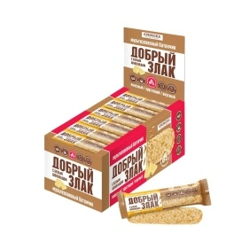 Мультизлак.батончик "Добрый злак" с бел. шок. 19г