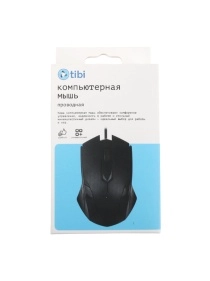 Мышь компьютерная проводная, черная, 1,2 м (PA0661)