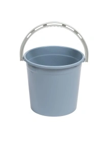 Ведро 10л без крышки (серо-синий)