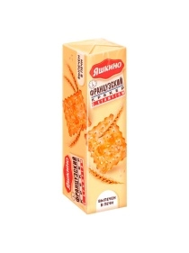 Крекер Яшкино  Французский хрустящий с кунжутом 185 г