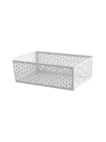 Корзинка универсальная "Linden" 4,3л, 290х190х95мм (светло-серый)