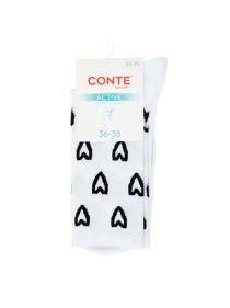 Носки женские CONTE ELEGANT ACTIVE, р.23-25, 713 белый