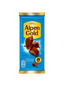 Шоколад молочный «Альпен Гольд» 80г