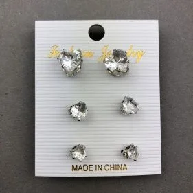 Серьги, 3 пары DX-127