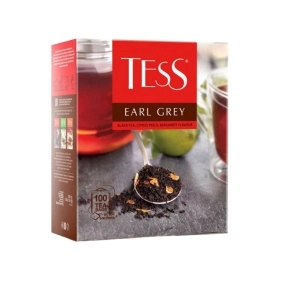 Чай ТЕСС Эрл Грей черный байховый с ароматом бергамота  100п