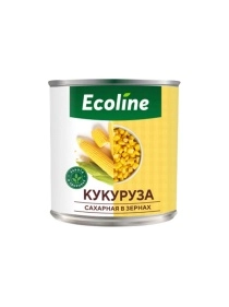 Кукуруза сахарная консерв. Ecoline new, ж/б 340 г