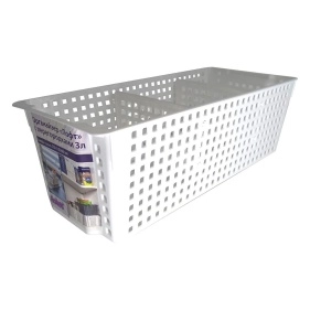 Органайзер "Лофт" прямоугольный с перегородками 3л 297х130х96 (белый)