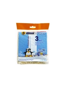 Универсальная губчатая салфетка15*15, 3шт.