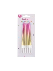 Набор свечей для торта "Градиент", 6 шт