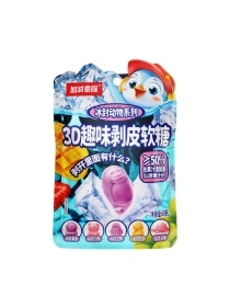 Конфеты жел.с фрукт.соком ПИНГВИНЫ ( КЛУБНИКИ, МАНГО, ВИНОГРАДА, ЯБЛОКА) 60г