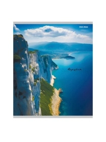 Тетрадь на гребне КЛЕТКА А5 96л.  цв.мел.картон, двойная обл в асс-те ПХ, Т96-7365