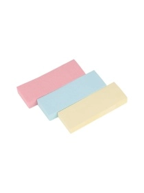 Стикер для заметок с клейким краем, 3 шт, 7,5*2,5 см, микс цвета