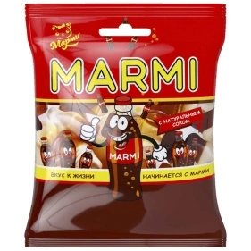 Мармелад "Марми" кола жеват. жел. с соком, 100г