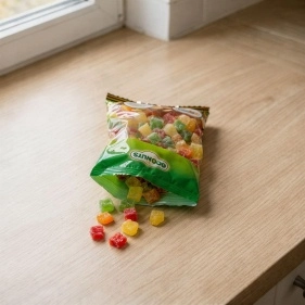 Папайя ECONUTS Кубики 8-10 мм. Цукаты. Микс 100г