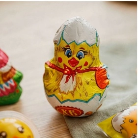 Полое фигурное изделие из конд. глазури Цыпленок 30г