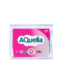 AQUELLA Ватные палочки п/э 100шт