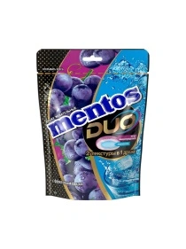 Драже жевательные "MENTOS DUO (ДУО)" со вкусом виноградного лимонада/ Mentos Duo Soda Grape, 45г_ 16