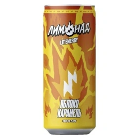 Напиток лимонад "LIT ENERGY ЯБЛОКО-КАРАМЕЛЬ" с витаминами, 0,33л
