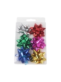 Набор бантов для упаковки подарков, 6 шт, 6 см 