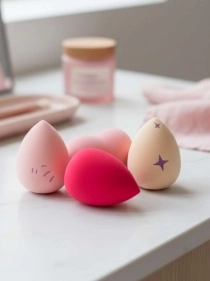 Набор спонжей для макияжа "Candy Pink", 4 шт. (KRE25613011)