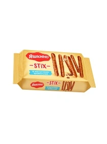 Печенье сахарное глазированное "Stix" в молочном шоколаде, 130г