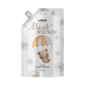 Мыло жидкое детское LOLIDOM "с маслом ромашки" 1000 мл.