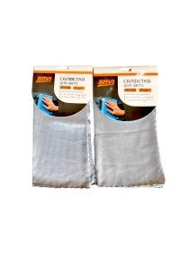 Салфетка протирочная из микрофибры, 2 шт. (ML-2185)