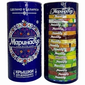 Крышки металлические винтовые "Маринадия" ассорти ТО III-82, 20 шт.