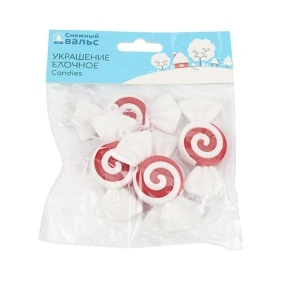 Украшение елочное Снежный вальс, "Candies", 3*7,5 см, 5 шт. (NYR2634322)