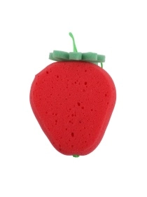 Мочалка-спонж для тела в виде фруктов "Клубника" (108017511)