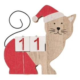 Украшение декоративное Снежный вальс "Cat", 12,5*2,5*11 см (QTDD-018)