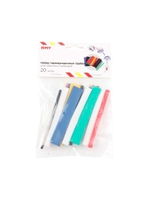 Набор термоусадочных трубок для кабелей и проводов 20 шт 8cм*(2мм*5 шт+4мм*5шт+6мм*5 шт+8мм*5шт)