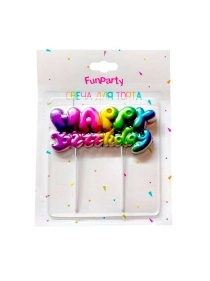 Свеча для торта, 12,5*13,5 см (ML-1858)