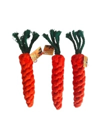 Игрушка для животных "Верёвка-морковка", 23 см