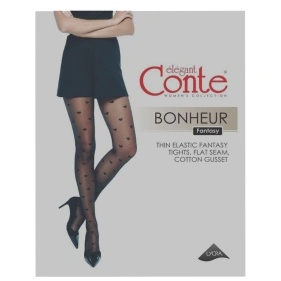 Колготки женские CONTE ELEGANT BONHEUR, р.4, nero