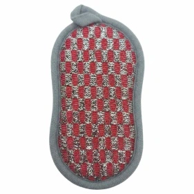Губка двусторонняя для мытья посуды Чистюлино, 3 шт. (ML-3678)