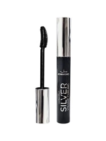 Тушь для ресниц Jeanmishel collection SILVER volume curling classic 10 мл, силиконовая кисть, эффект подкручивания и удлиннения