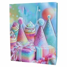 Пакет подарочный "Birthday", Fun Party, 26*32*10 см (MO-524)