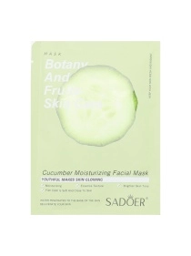 SADOER Маска тканевая для лица, 25 мл (огурец) арт. KRE0312007-4